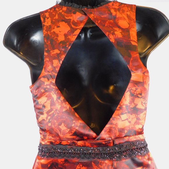 Princess Vera Red/Black Short Dress 0 CL2921 0220 - Picture 5 of 7